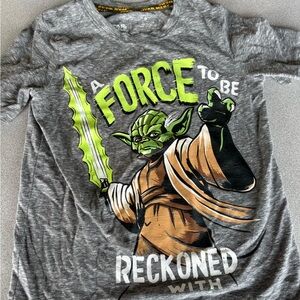 Star Wars Kids Gray and Green Yoda T-Shirt